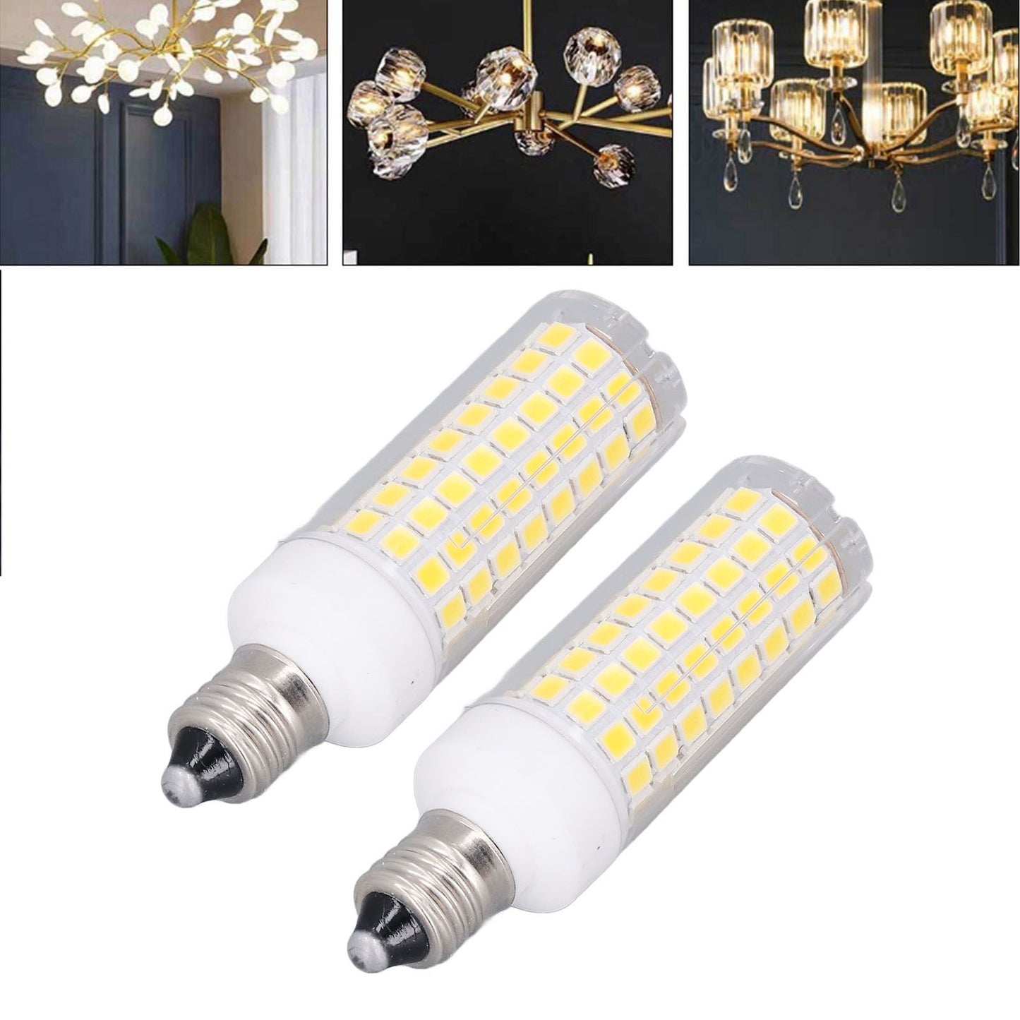 2 PCS LED Corn Bulb 102 LEDs 10W Dimmable Natural Light E11 Bulb for Home Lighting AC 100 To 120V