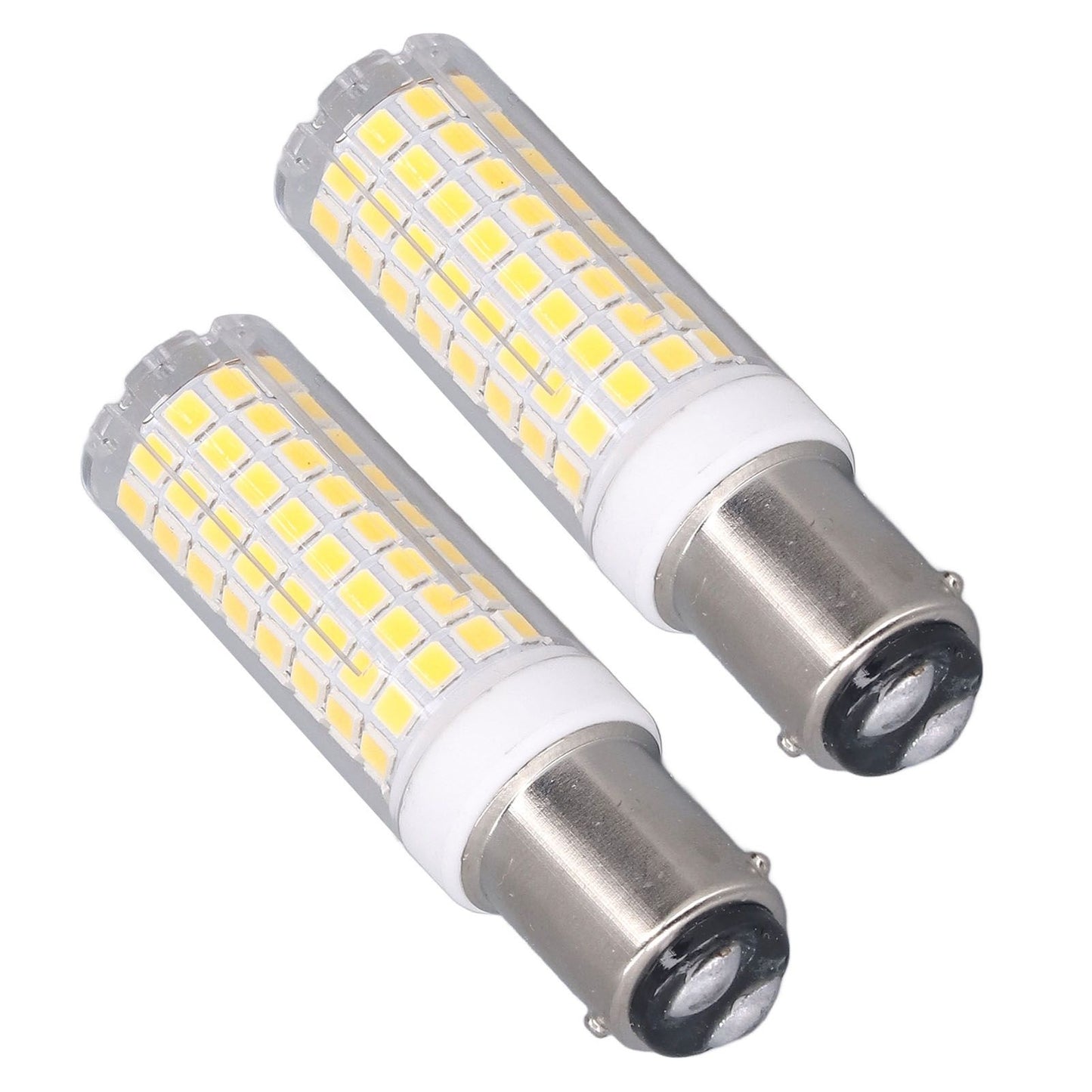 2 Pcs LED Corn Bulb BA15D 10W Dimmable Energy Saving 102LEDs Ceramic Light Bulb AC 100‑120V