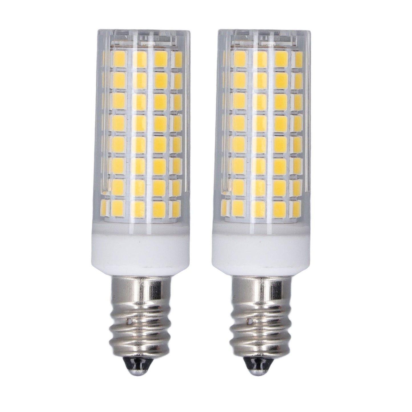 2 PCS LED Corn Bulb 102 LEDs 10W Dimmable PC Ceramic Energy Saving E12 Bulb for Home Lighting AC 100 to 120V Natural Light