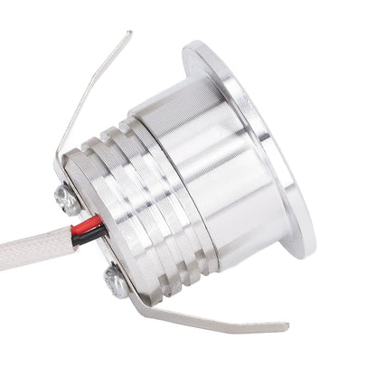 Mini Recessed COB Spotlight Stable Heat Dissipation LED Recessed Ceiling Spotlight 3W Silver Lamp Body AC85‑265V Positive White Light 6000K