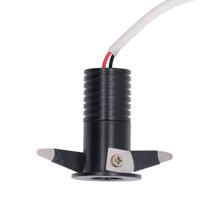 3W LED Recessed Spotlight Mini Under Cabinet Light Downlights with LED Driver for Kitchens Cabinets Ceilings AC85‑265V White Light 6000K