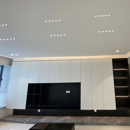 3W LED Recessed Spotlight Mini Under Cabinet Light Downlights with LED Driver for Kitchens Cabinets Ceilings AC85‑265V White Light 6000K