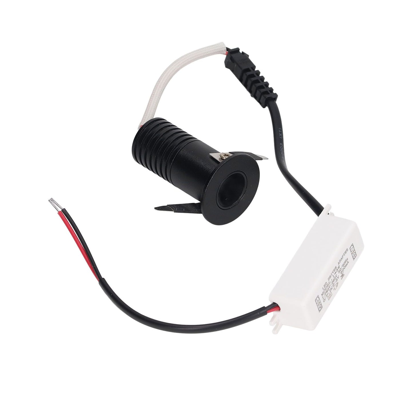 3W LED Recessed Spotlight Mini Under Cabinet Light Downlights with LED Driver for Kitchens Cabinets Ceilings AC85‑265V Warm White 3000K