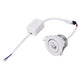 LED Recessed Light Mini Adjustable Angle Aluminium Recessed Ceiling Light White 85‑265V Warm White 3000K