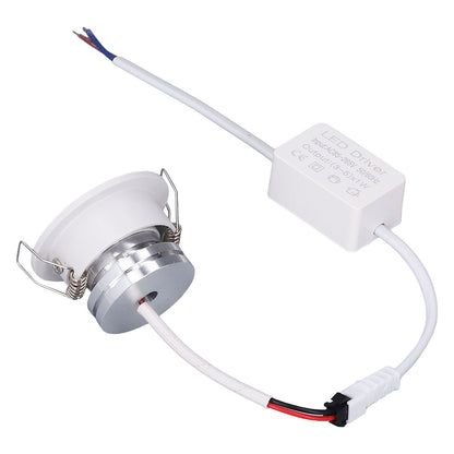 LED Recessed Light Mini Adjustable Angle Aluminium Recessed Ceiling Light White 85‑265V Warm White 3000K