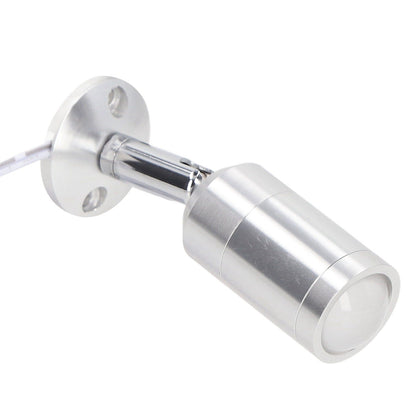 Display Cabinet Spotlight Adjustable Angle Mini LED Showcase Light for Jewelry Cabinets Shelves Silver AC 220V Normal White Light 6000K
