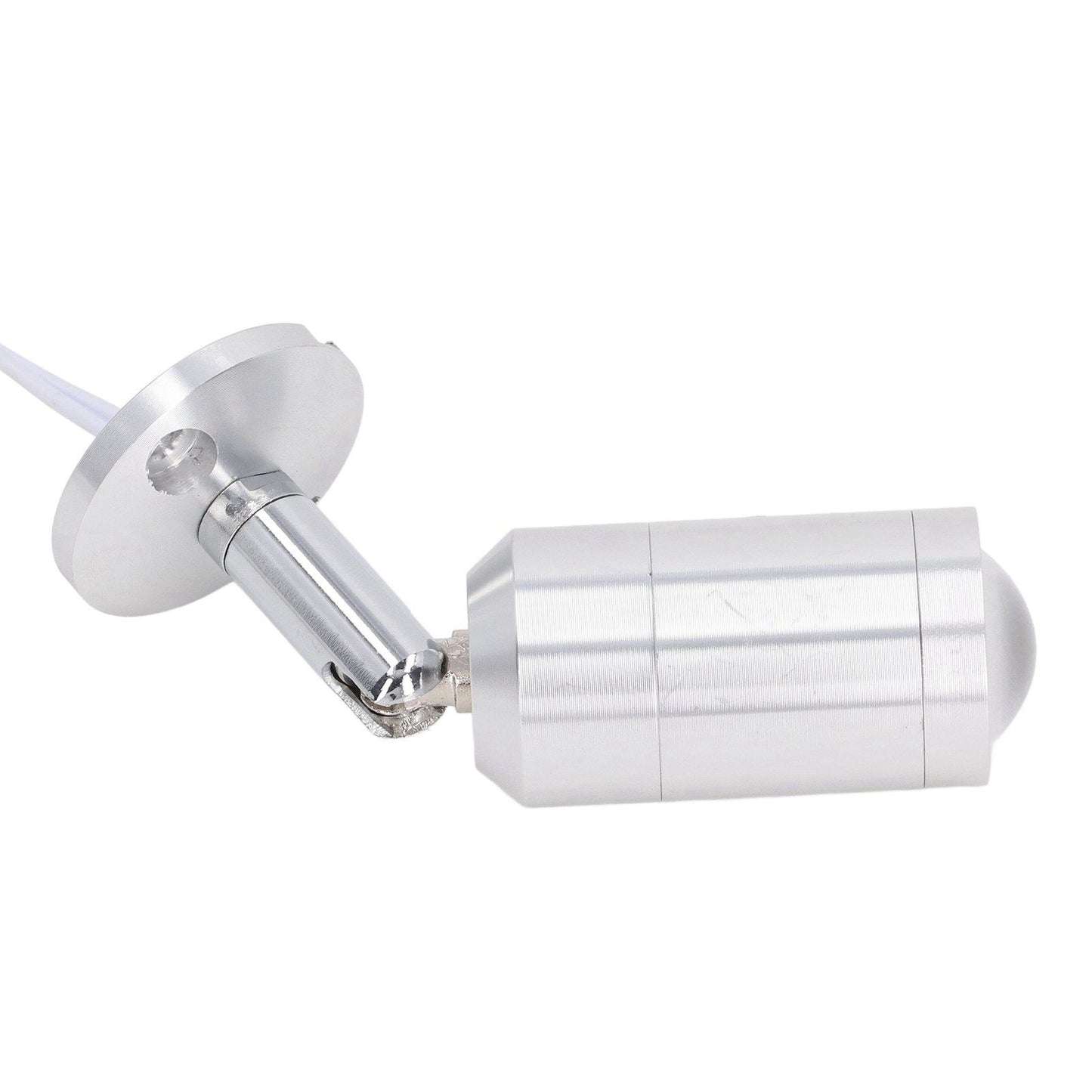 Display Cabinet Spotlight Adjustable Angle Mini LED Showcase Light for Jewelry Cabinets Shelves Silver AC 220V Normal White Light 6000K