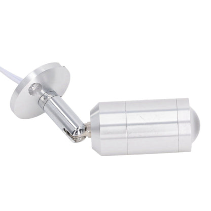 Display Cabinet Spotlight Adjustable Angle Mini LED Showcase Light for Jewelry Cabinets Shelves Silver AC 220V Normal White Light 6000K