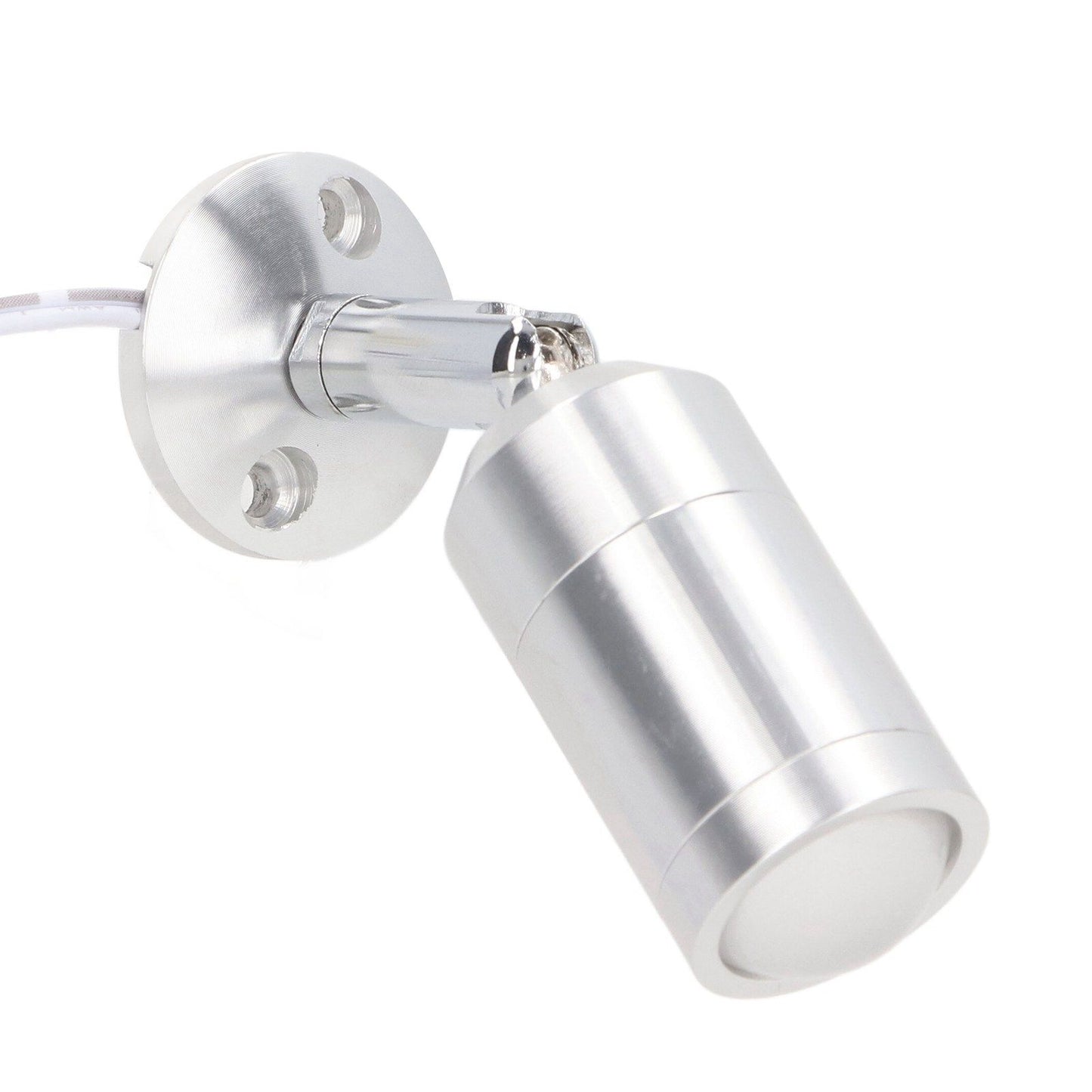 Display Cabinet Spotlight Adjustable Angle Mini LED Showcase Light for Jewelry Cabinets Shelves Silver AC 220V Normal White Light 6000K