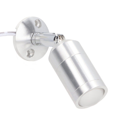 Display Cabinet Spotlight Adjustable Angle Mini LED Showcase Light for Jewelry Cabinets Shelves Silver AC 220V Normal White Light 6000K