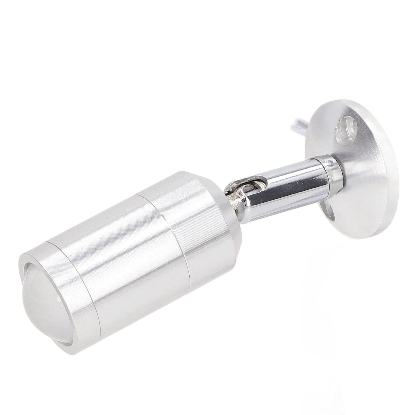 Display Cabinet Spotlight Adjustable Angle Mini LED Showcase Light for Jewelry Cabinets Shelves Silver AC 220V Normal White Light 6000K