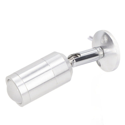 Display Cabinet Spotlight Adjustable Angle Mini LED Showcase Light for Jewelry Cabinets Shelves Silver AC 220V Normal White Light 6000K
