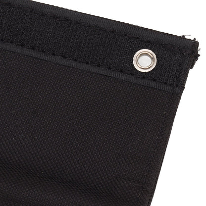 50W Portable Solar Panel Bag Monocrystalline Silicon 5 Folding Solar Panel Case for Outdoor Emergency Black