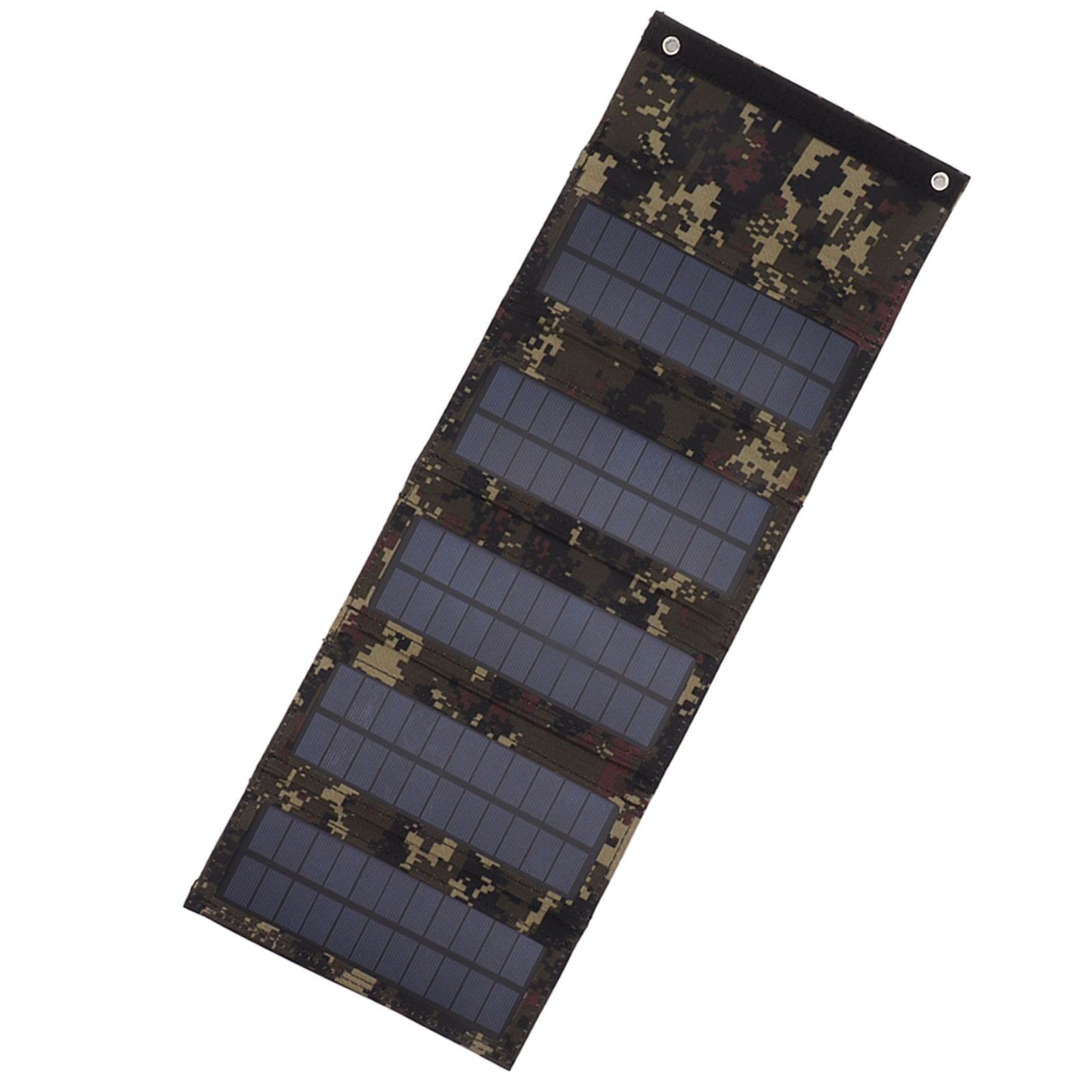 50W Portable Solar Panel Bag Monocrystalline Silicon 5 Folding Solar Panel Case for Outdoor Emergency Camouflage