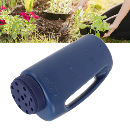 Handheld Fertilizer Spreader Hand Held Grass Seed Spreader Crop Spreading Salt Sowing Pot Blue