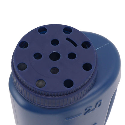 Handheld Fertilizer Spreader Hand Held Grass Seed Spreader Crop Spreading Salt Sowing Pot Blue