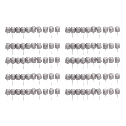 100PCS Fertilizer Mesh Basket Column Shape Stainless Steel Nutrition Box Tools for Garden Nursery Small