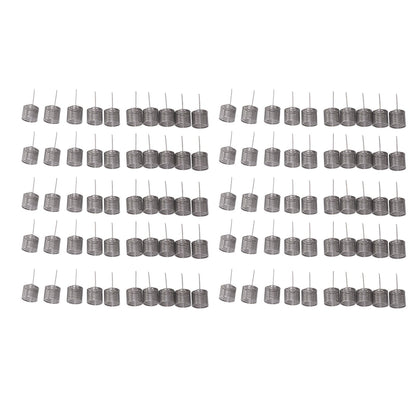 100PCS Fertilizer Mesh Basket Column Shape Stainless Steel Nutrition Box Tools for Garden Nursery Small