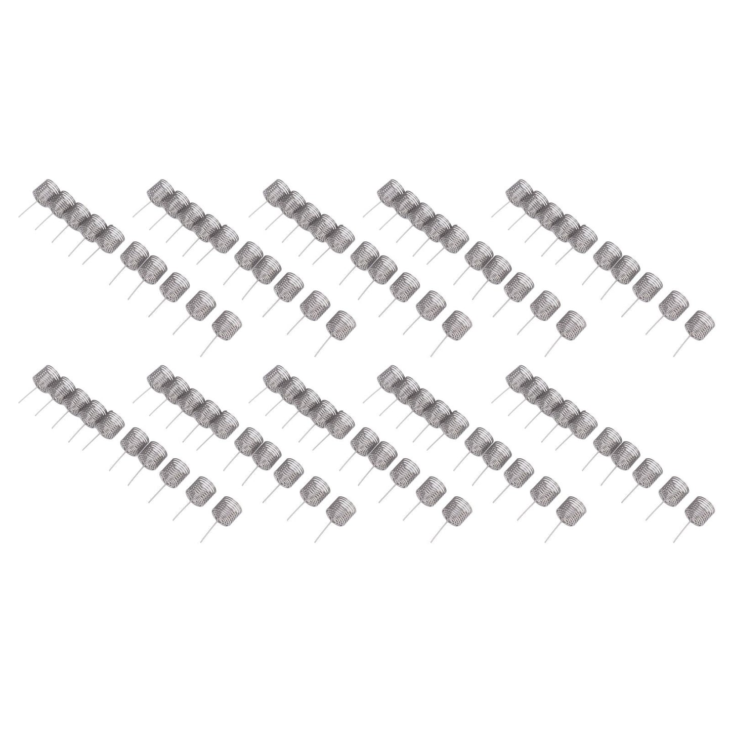 100PCS Fertilizer Mesh Basket Column Shape Stainless Steel Nutrition Box Tools for Garden Nursery Small