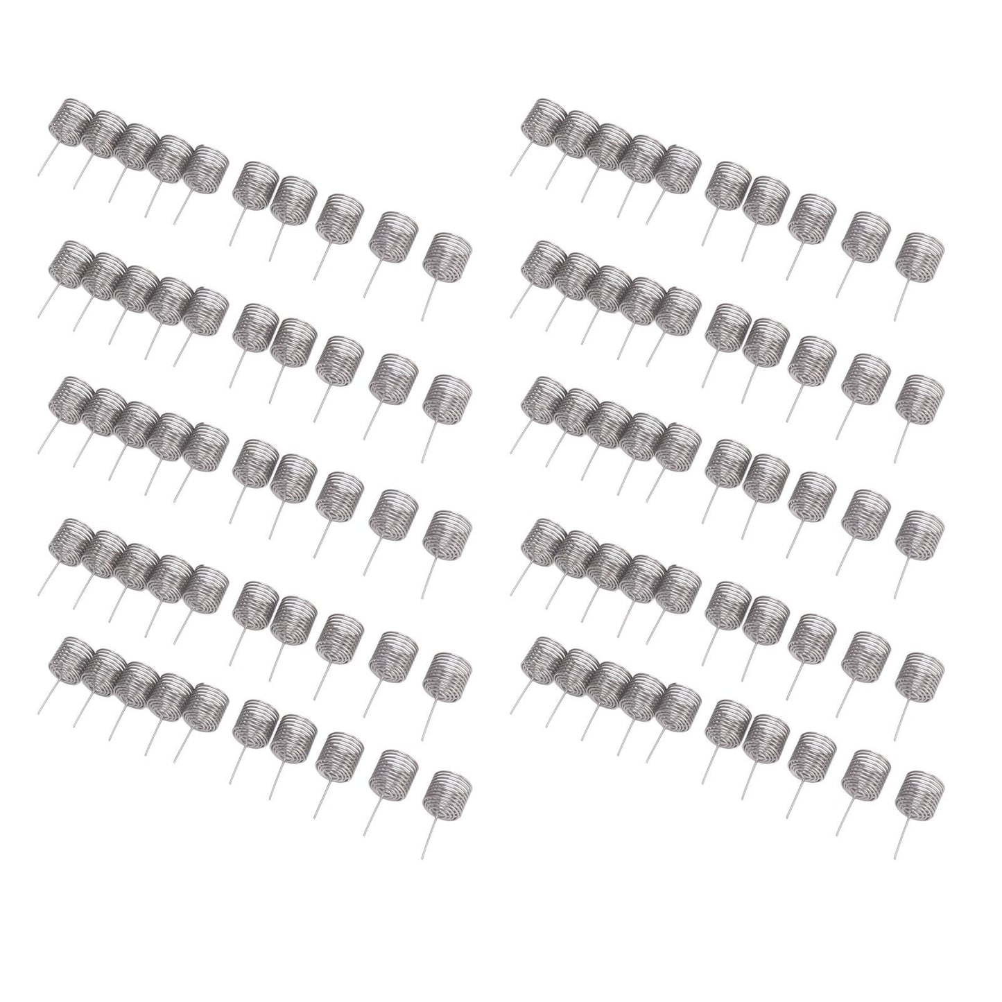 100PCS Fertilizer Mesh Basket Column Shape Stainless Steel Nutrition Box Tools for Garden Nursery Small