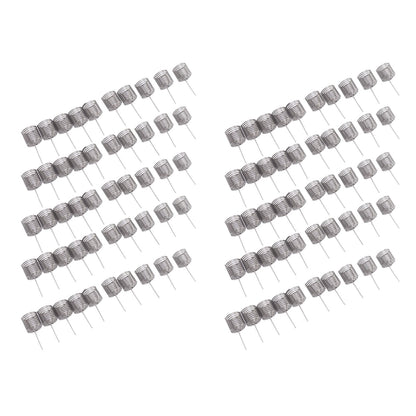 100PCS Fertilizer Mesh Basket Column Shape Stainless Steel Nutrition Box Tools for Garden Nursery Small