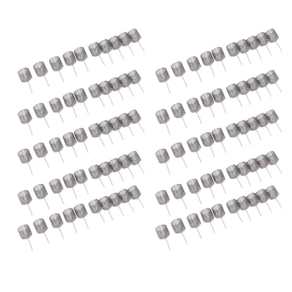 100PCS Fertilizer Mesh Basket Column Shape Stainless Steel Nutrition Box Tools for Garden Nursery Small