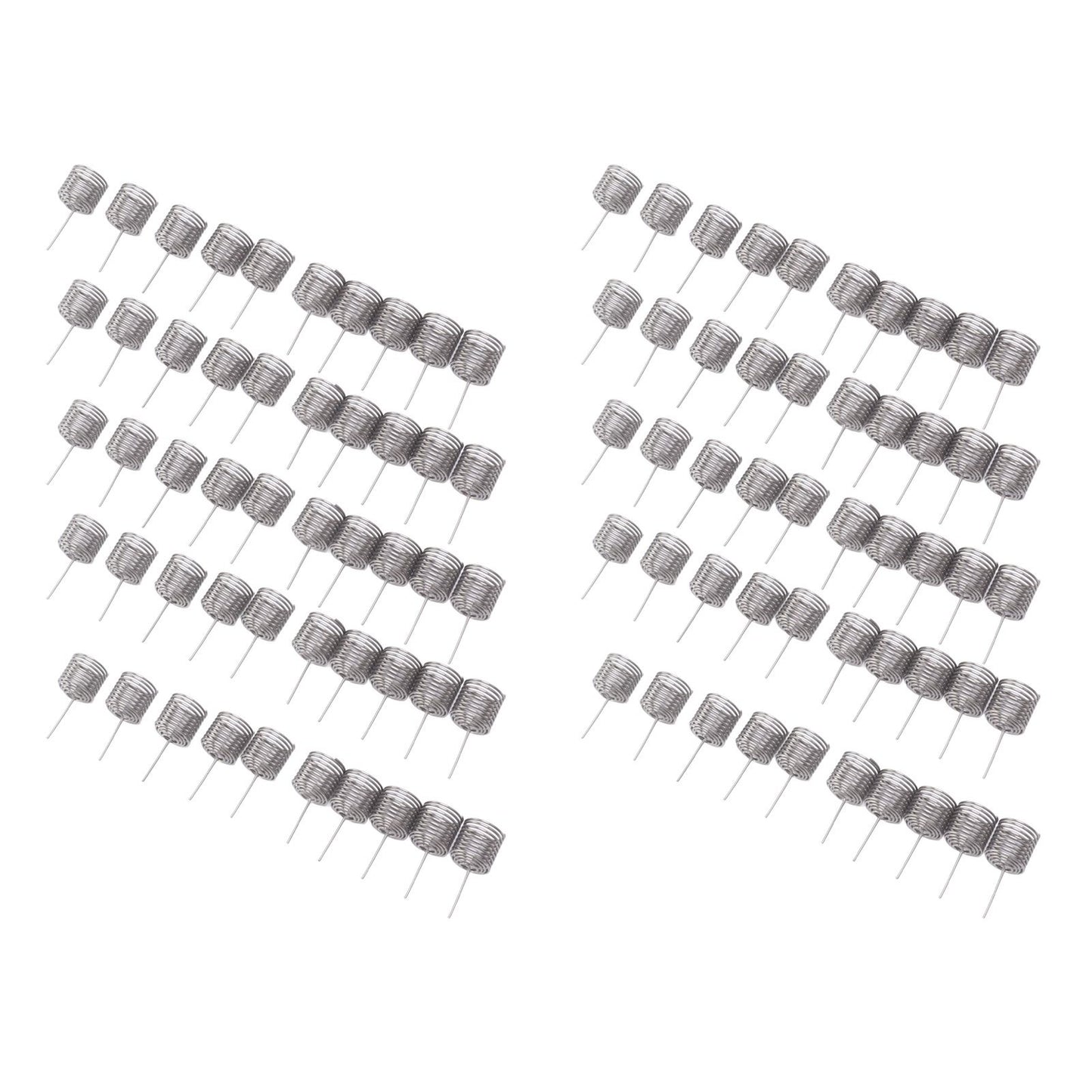 100PCS Fertilizer Mesh Basket Column Shape Stainless Steel Nutrition Box Tools for Garden Nursery Small