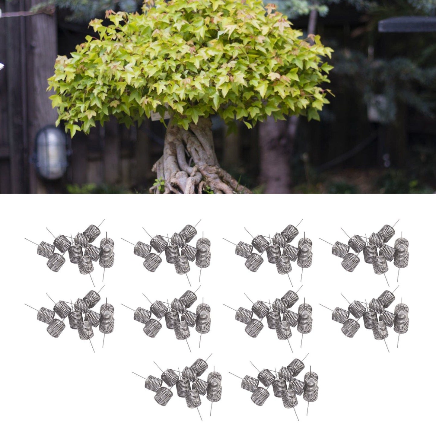 100PCS Fertilizer Mesh Basket Column Shape Stainless Steel Nutrition Box Tools for Garden Nursery Small