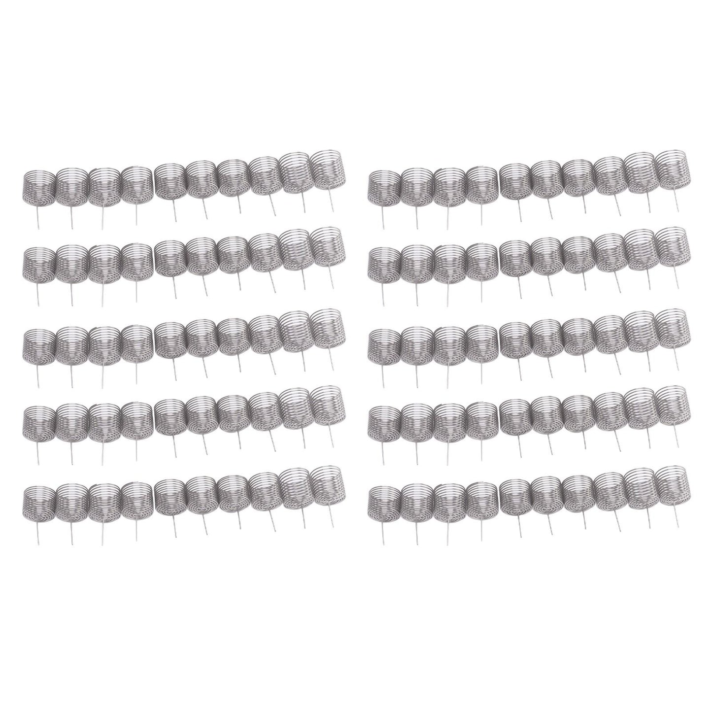 100PCS Fertilizer Mesh Basket Column Shape Stainless Steel Nutrition Box Tools for Garden Nursery Large
