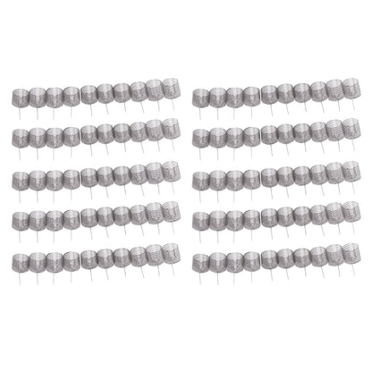 100PCS Fertilizer Mesh Basket Column Shape Stainless Steel Nutrition Box Tools for Garden Nursery Large
