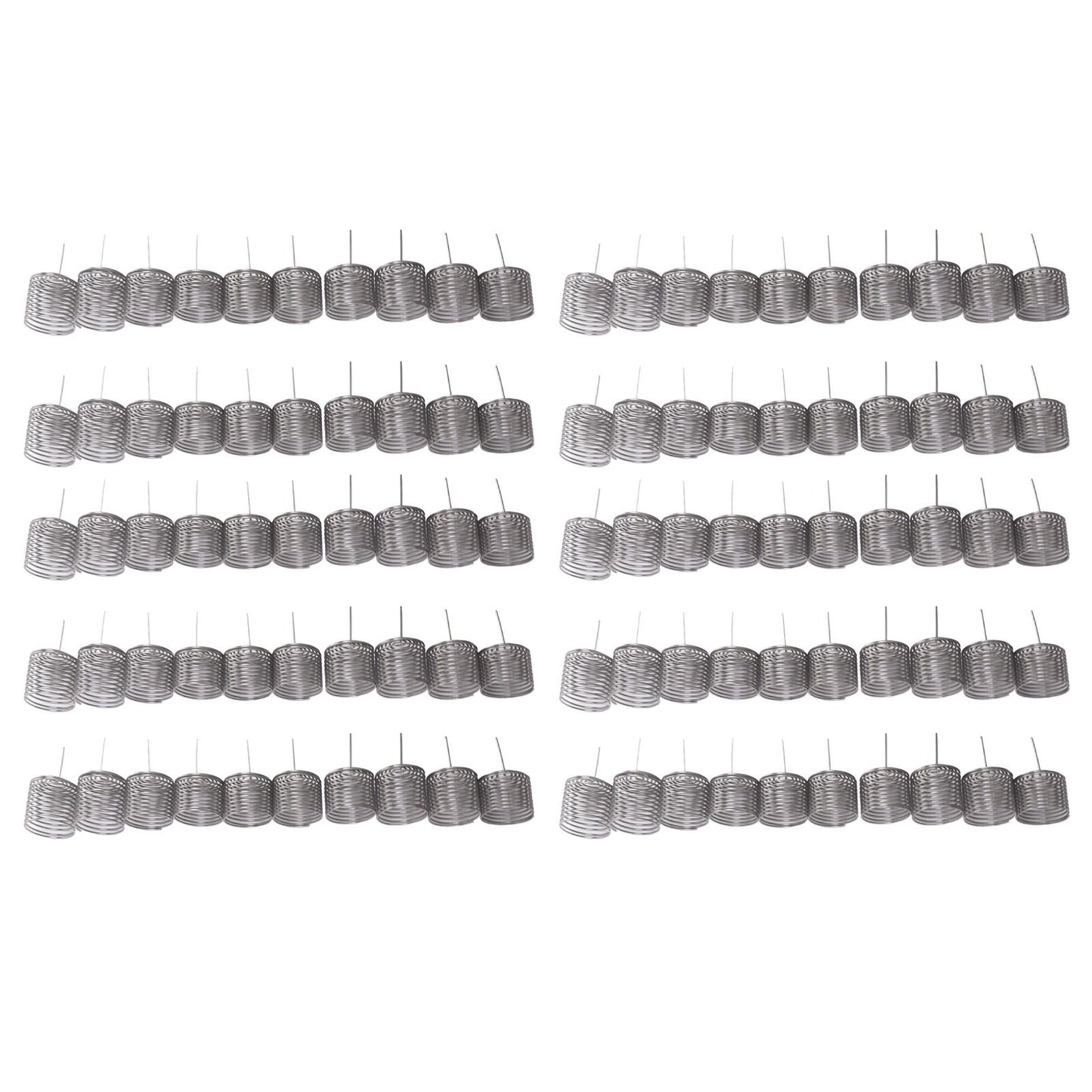 100PCS Fertilizer Mesh Basket Column Shape Stainless Steel Nutrition Box Tools for Garden Nursery Large