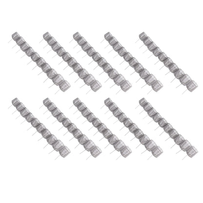 100PCS Fertilizer Mesh Basket Column Shape Stainless Steel Nutrition Box Tools for Garden Nursery Large