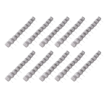 100PCS Fertilizer Mesh Basket Column Shape Stainless Steel Nutrition Box Tools for Garden Nursery Large