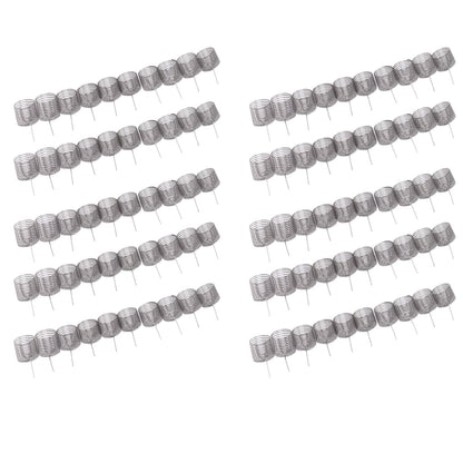 100PCS Fertilizer Mesh Basket Column Shape Stainless Steel Nutrition Box Tools for Garden Nursery Large
