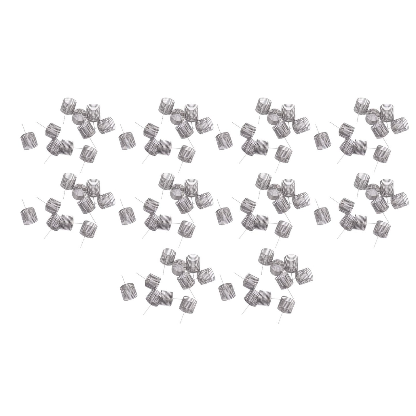 100PCS Fertilizer Mesh Basket Column Shape Stainless Steel Nutrition Box Tools for Garden Nursery Large