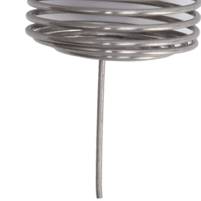100PCS Fertilizer Mesh Basket Column Shape Stainless Steel Nutrition Box Tools for Garden Nursery Large