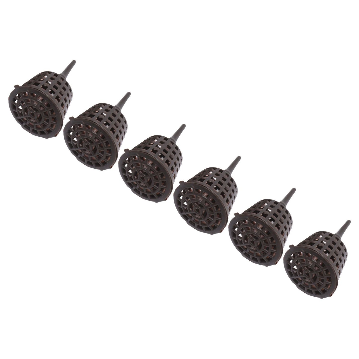 100PCS Plastic Fertilizer Mesh Basket with Lid Planting Fertilizer Net Pot for Succulent Orchid Bonsai Small Size with Lid