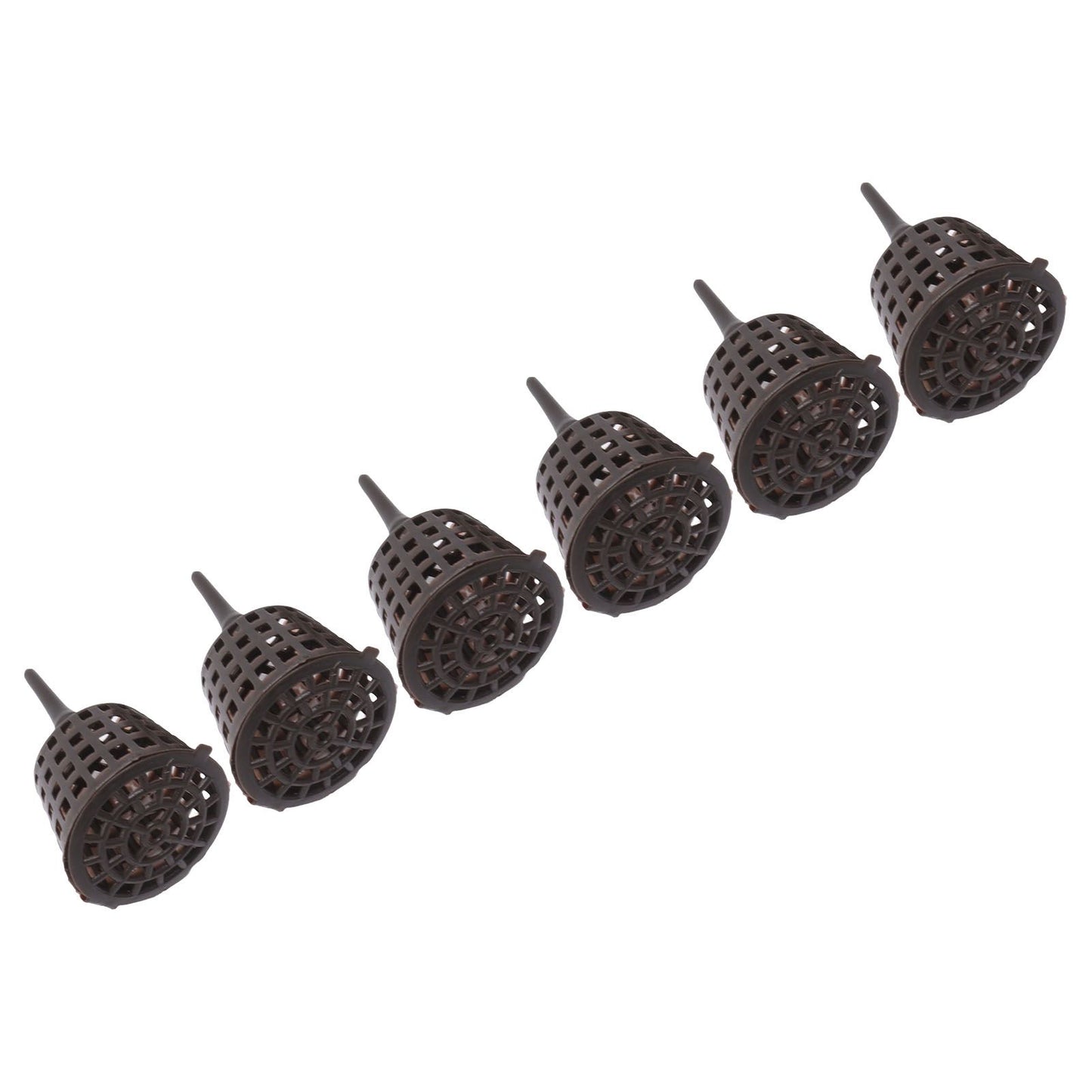 100PCS Plastic Fertilizer Mesh Basket with Lid Planting Fertilizer Net Pot for Succulent Orchid Bonsai Small Size with Lid
