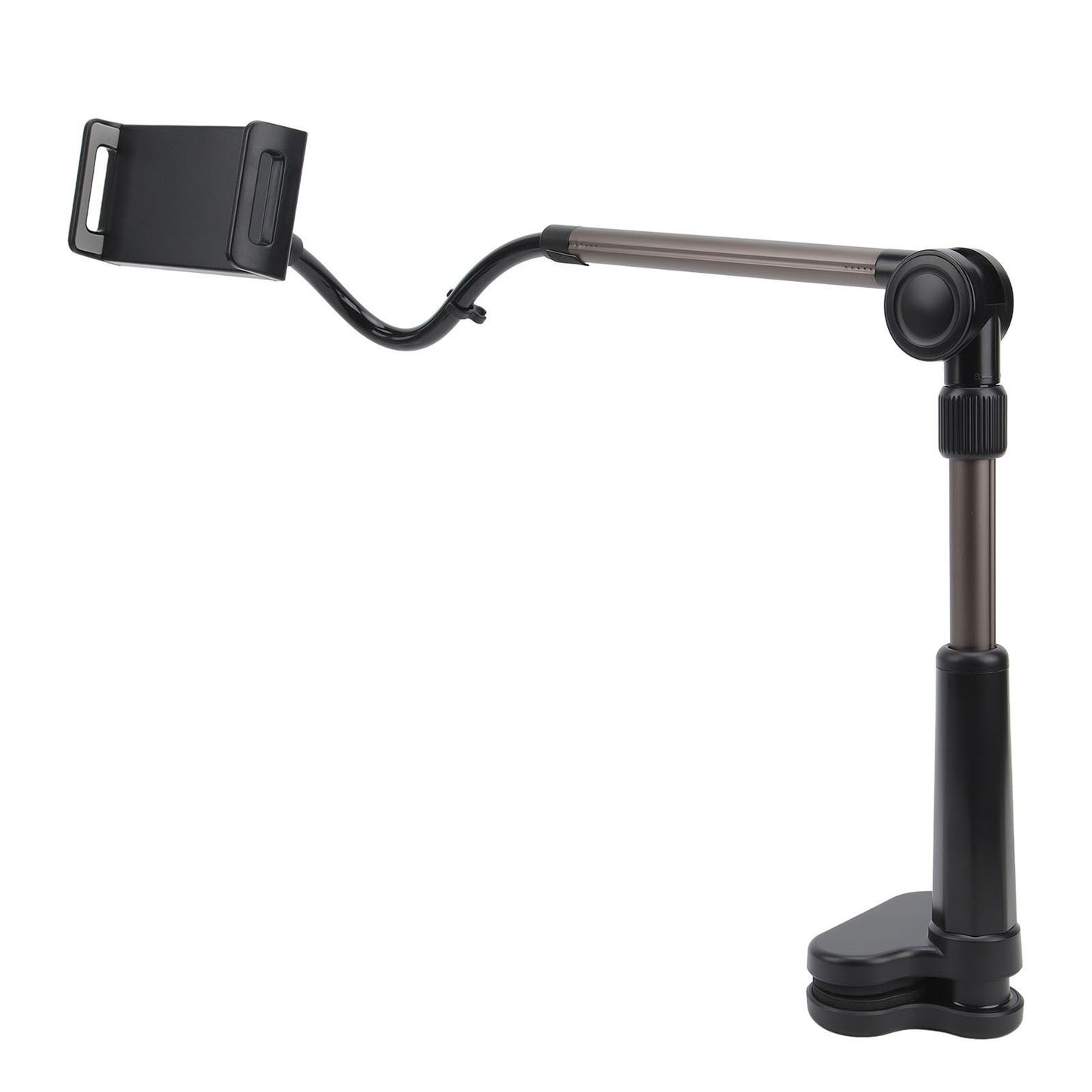 Tablet Clamp Holder Desk Mount Stable Flexible 360 Degree Rotation Universal Phone Clamp Bracket