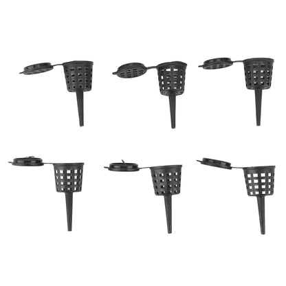 100pcs Bonsai Fertilizer Baskets with Lid Portable Fertilizer Mesh Baskets for Potted Plants Succulent Orchid