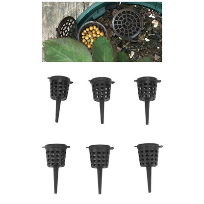 100pcs Bonsai Fertilizer Baskets with Lid Portable Fertilizer Mesh Baskets for Potted Plants Succulent Orchid