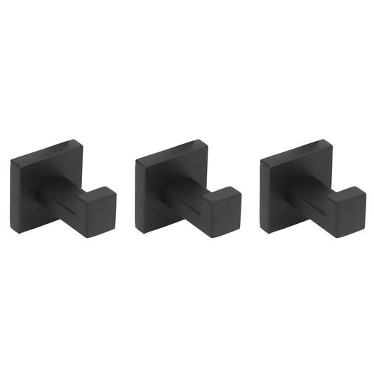 3PCS Wall Mounting Hooks with Screws Stainless Steel Clothes Hook for Hanging Coat Towel