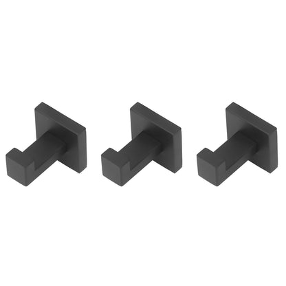 3PCS Wall Mounting Hooks with Screws Stainless Steel Clothes Hook for Hanging Coat Towel