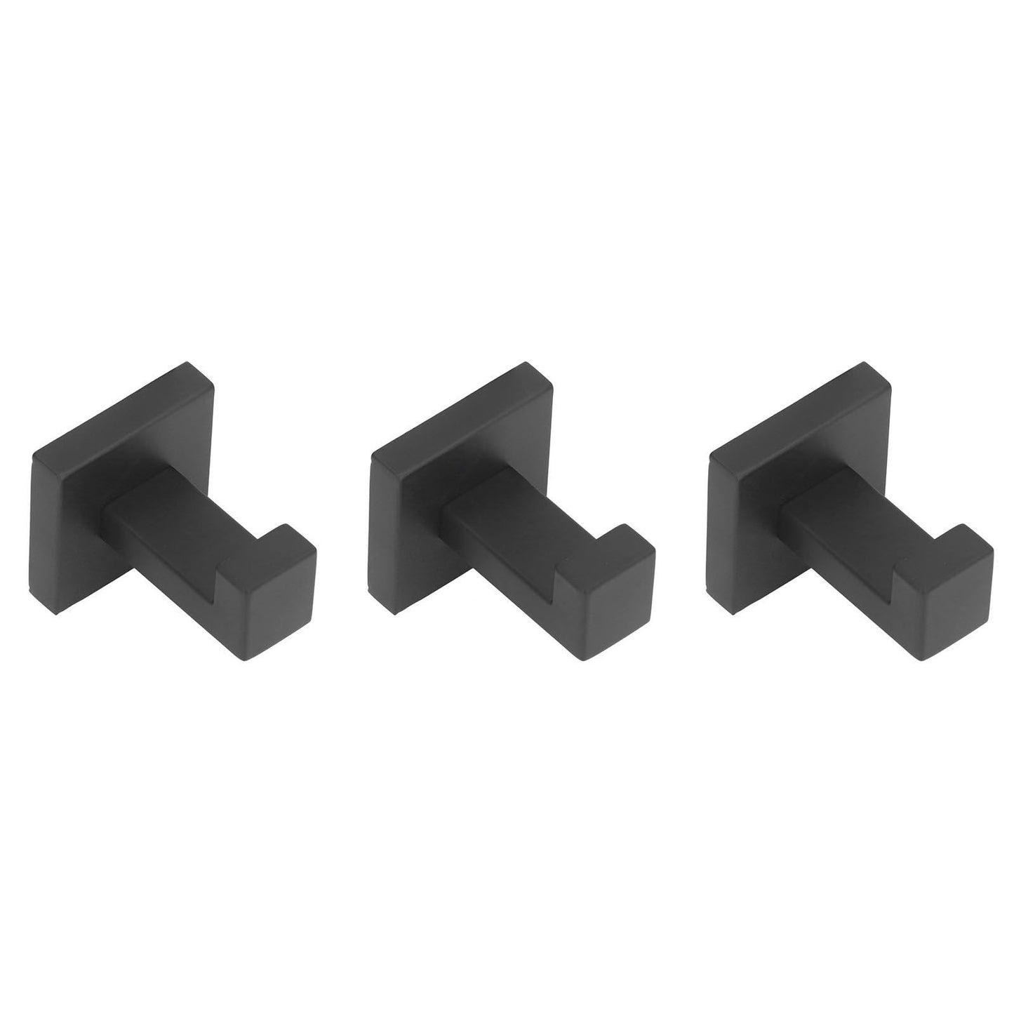 3PCS Wall Mounting Hooks with Screws Stainless Steel Clothes Hook for Hanging Coat Towel