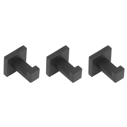 3PCS Wall Mounting Hooks with Screws Stainless Steel Clothes Hook for Hanging Coat Towel