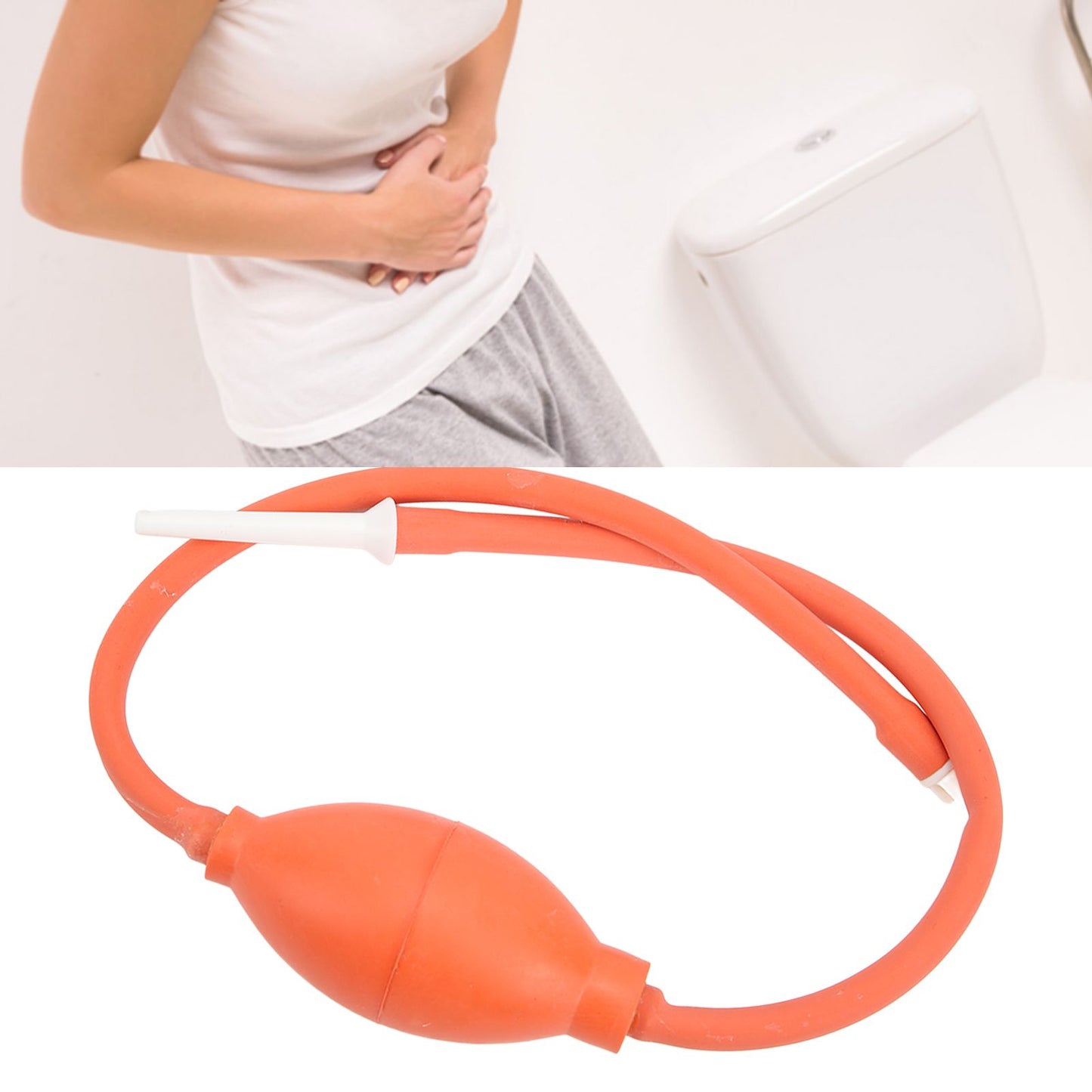 Anal Cleaner Reusable Rubber Odorless Soft Deep Cleaning Anal Douche Enema Bulb for Home