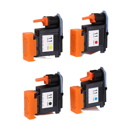4 Pcs Printhead Printer Head Magenta Black Cyan Yellow Print Head Replacement for HP Designjet 100 110 111 500 510 800 813 850
