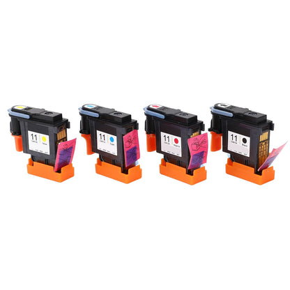 4 Pcs Printhead Printer Head Magenta Black Cyan Yellow Print Head Replacement for HP Designjet 100 110 111 500 510 800 813 850