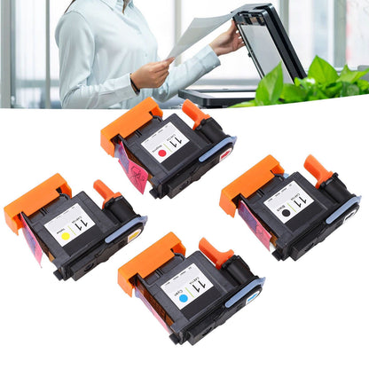 4 Pcs Printhead Printer Head Magenta Black Cyan Yellow Print Head Replacement for HP Designjet 100 110 111 500 510 800 813 850