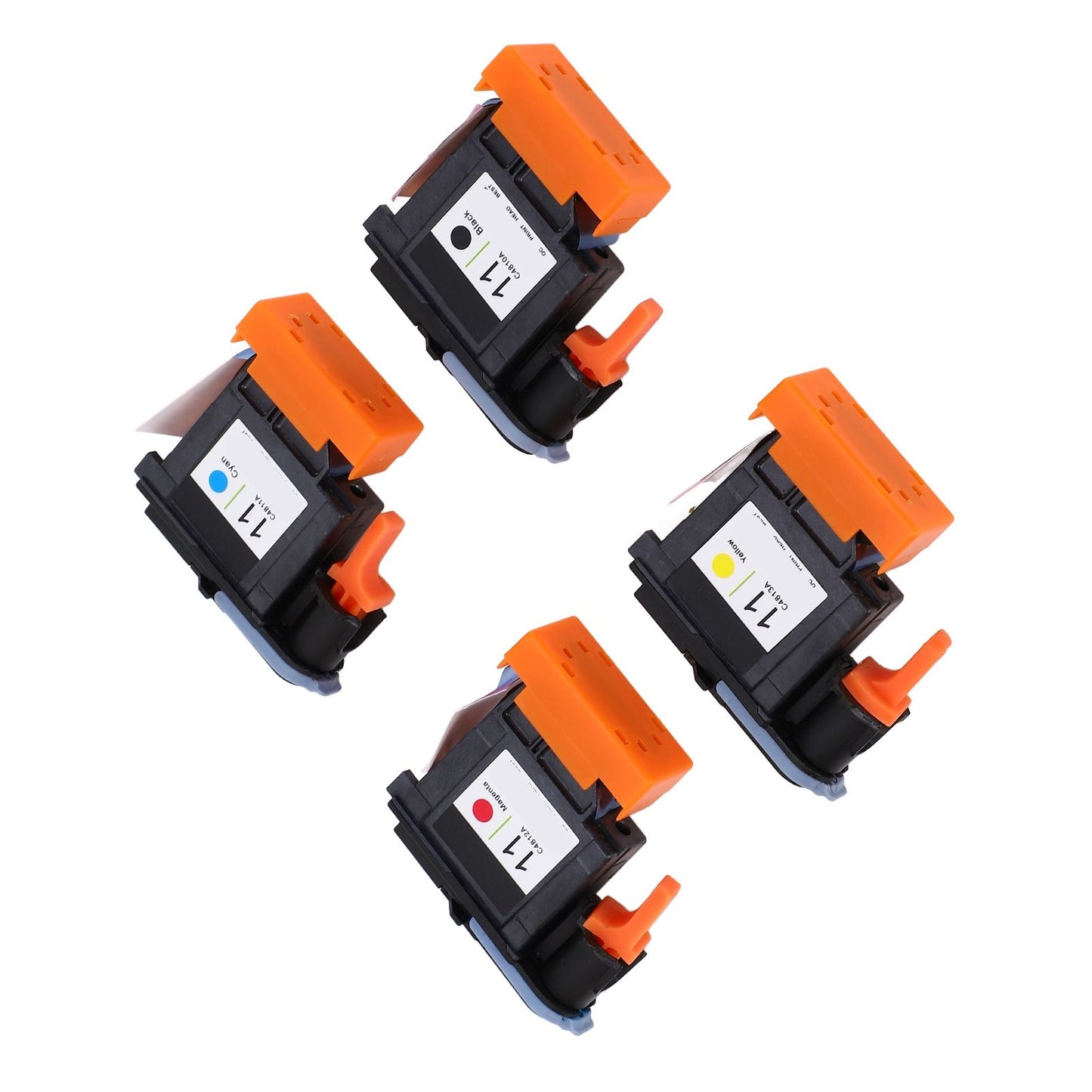 4 Pcs Printhead Printer Head Magenta Black Cyan Yellow Print Head Replacement for HP Designjet 100 110 111 500 510 800 813 850
